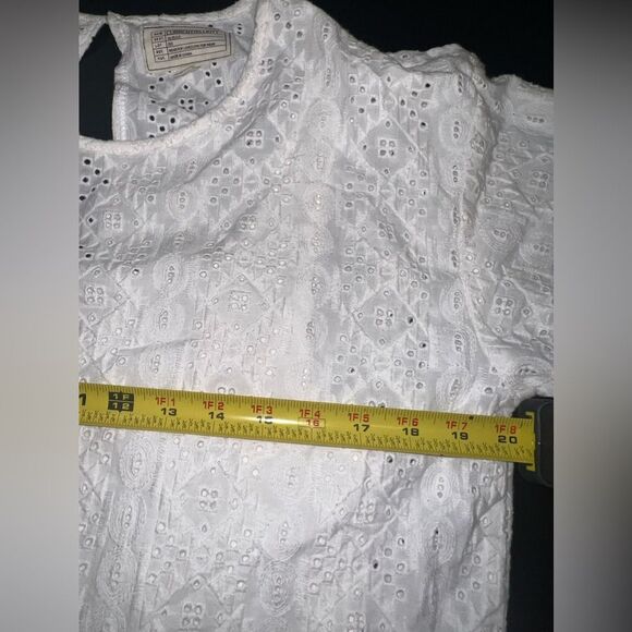 Current Elliot White Eyelet 100% cotton Dress Size 1 (Small) EUC - Picture 11 of 12
